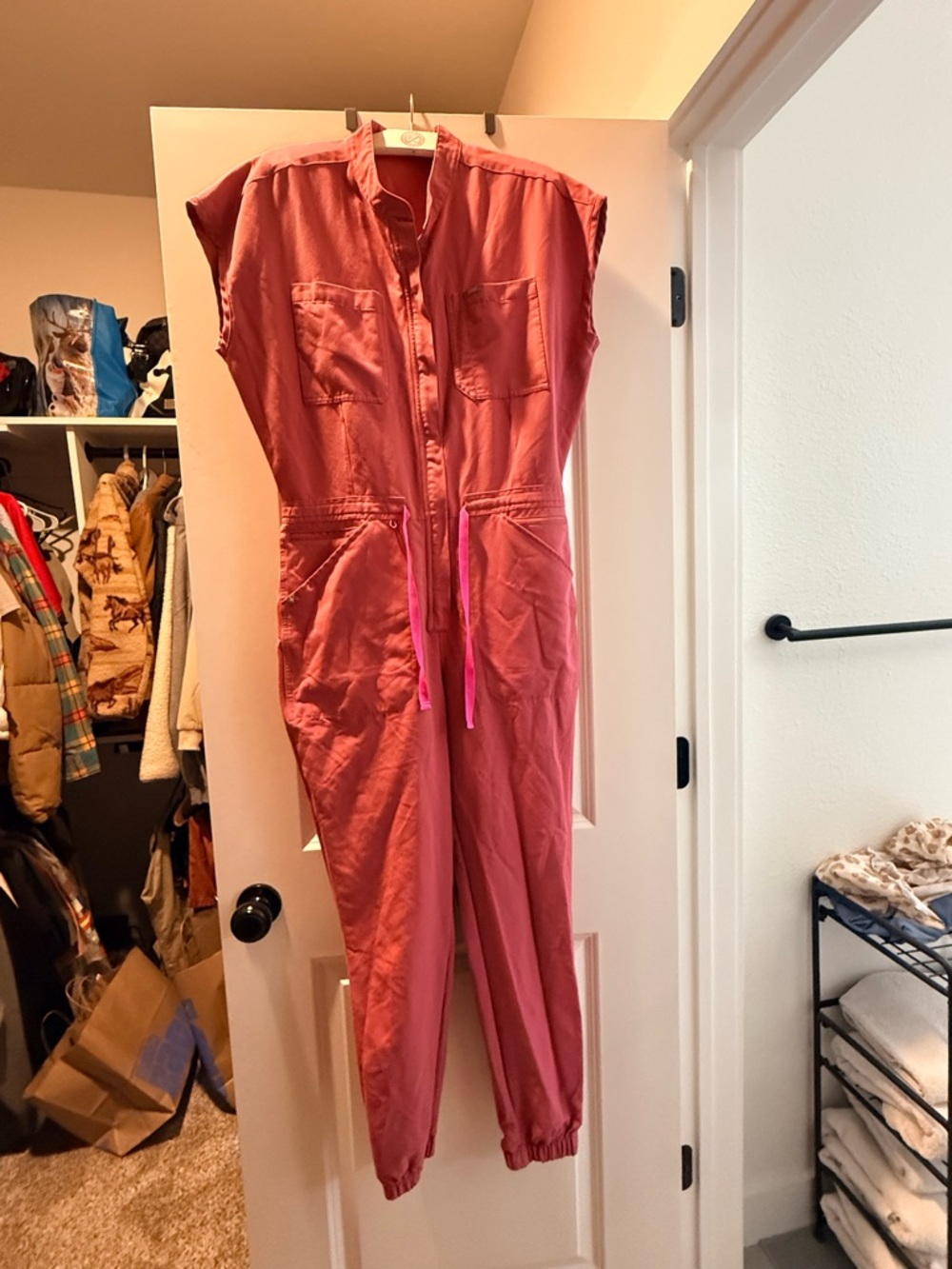 Figs Rafaela cargo jumpsuit in limited edition quartz